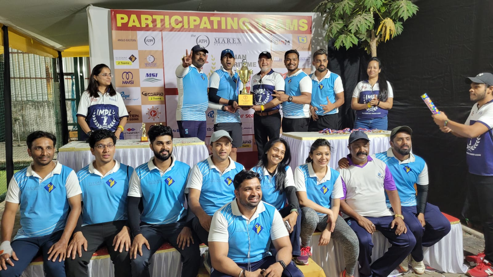 The IMPL Cup 2022 bagged by Elegant Marine Services Pvt Ltd - TEAM 1.